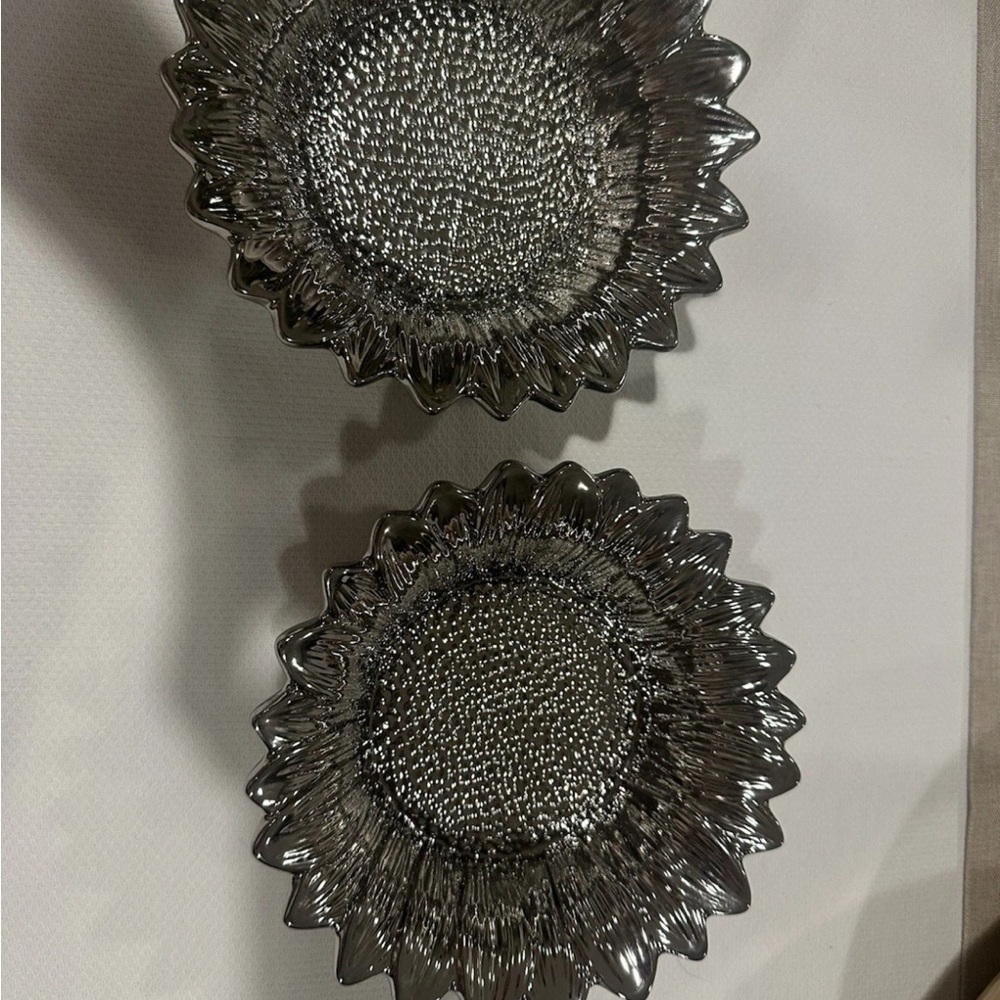 Porcelain Sunflower Decorative Bowls